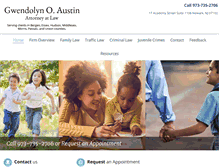 Tablet Screenshot of goaustinlaw.com